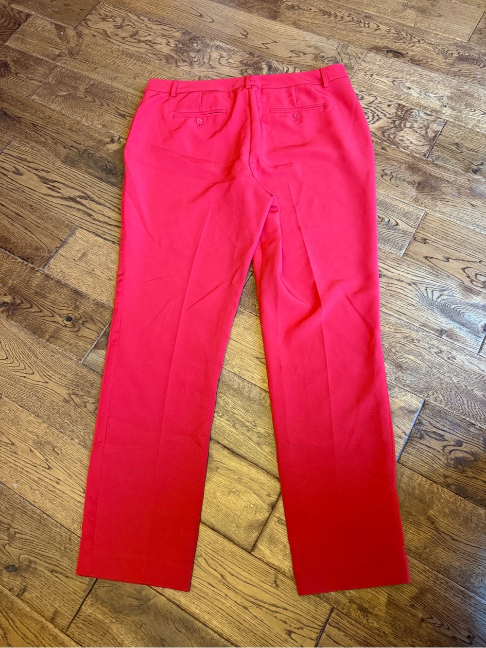 Red Eva Mendes work trousers pants 16 tall new with tags New York and Co